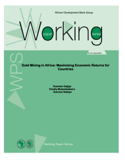 Gold Mining in Africa: Maximizing Economic Returns for Countries