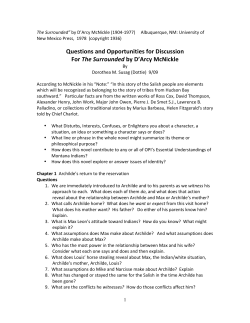 Questions and Opportunities for Discussion For The Surrounded by