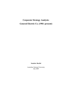 Choose an organisation and critically analyse its strategy