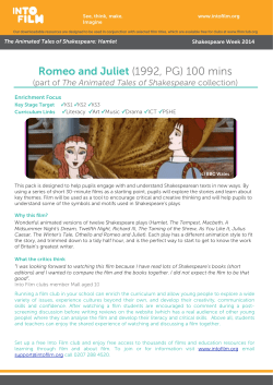 Romeo and Juliet Teachers` Notes2