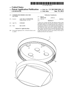 Underwater Frisbee Golf Disc Locator