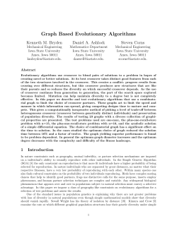 Graph Based Evolutionary Algorithms