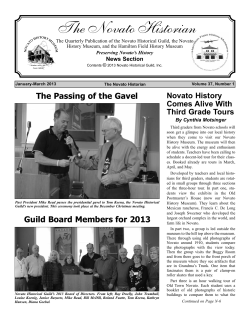 The Novato Historian