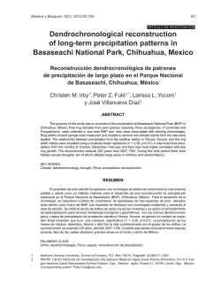Dendrochronological reconstruction of long-term