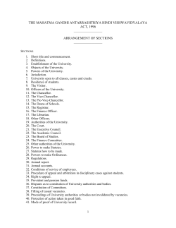 Mahatma Gandhi Antarrashtriya Hindi Vishwavidyalaya Act, 1996