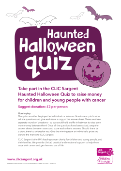 Haunted - CLIC Sargent