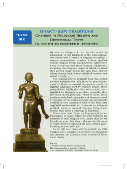 BhAkti  SuFi TRADitioNs