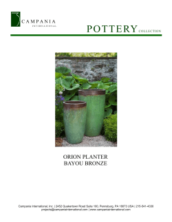 ORION PLANTER BAYOU BRONZE