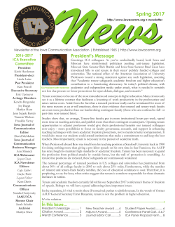 NewsSpring 2017 - University of Northern Iowa