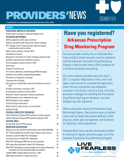 Have you registered? - Arkansas Blue Cross and Blue Shield