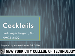 Cocktails lecture dagorn last