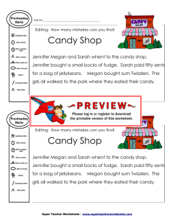 Proofreading : Candy Shop - Super Teacher Worksheets
