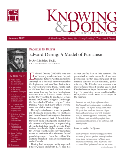 Edward Dering: A Model of Puritanism