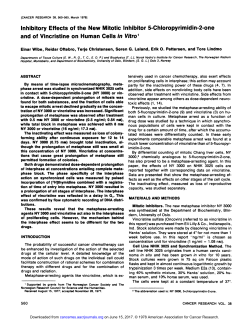 Inhibitory Effects of the New Mitotic Inhibitor 5