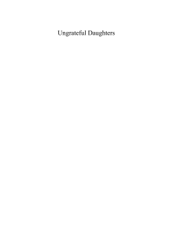 Ungrateful Daughters - Cambridge Scholars Publishing