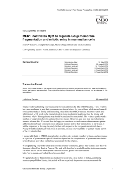 Review Process - The EMBO Journal