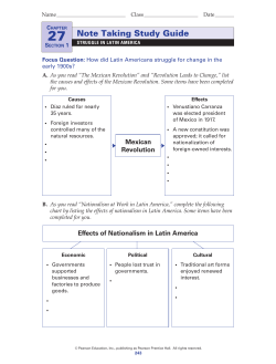 Note Taking Study Guide - Social 10 Regents Overview