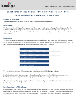 Sites Scored by Fraudlogix as "Premium" Generate 27 TIMES More