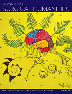 surgical humanities - University of Saskatchewan College of Medicine