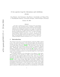 A two species trap for chromium and rubidium atoms