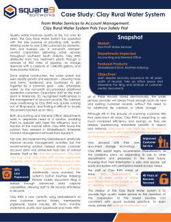 Case Study: Clay Rural Water System