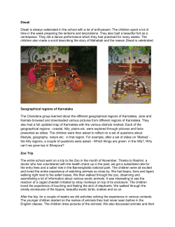 Diwali Diwali is always celebrated in the school with a lot of