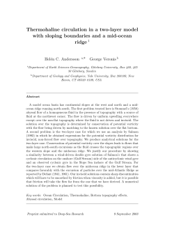 Thermohaline circulation in a two