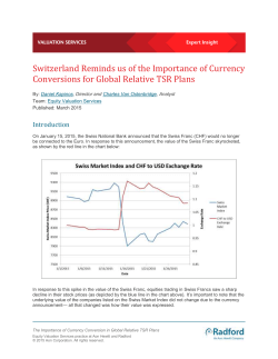 Switzerland Reminds us of the Importance of Currency