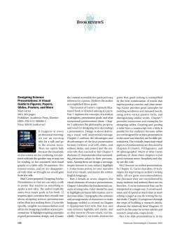 Designing Science Presentations: A Visual Guide to Figures, Papers