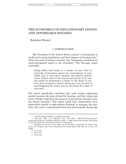 the economics of exclusionary zoning and affordable housing