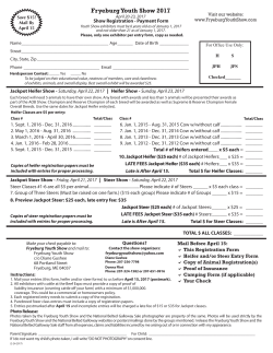 - Fryeburg Youth Show