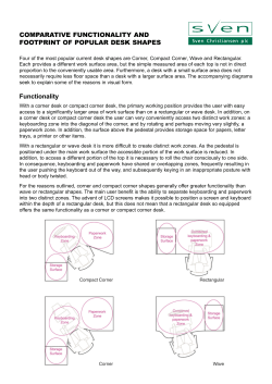 Desk Shapes - Office Gold