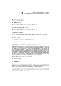 Fractionalization - Harvard Kennedy School