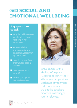 06D: Social and emotional wellbeing