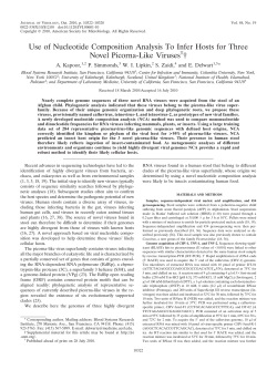 Use of Nucleotide Composition Analysis To Infer Hosts for Three