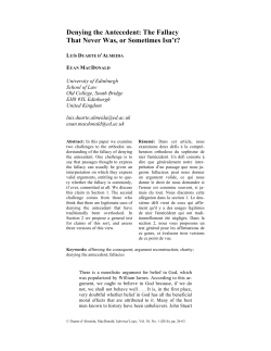 Denying the Antecedent - Collected Essays on Learning and Teaching