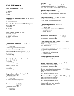 Formula Sheet - Personal.psu.edu