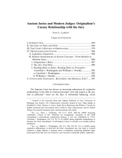 Ancient Juries and Modern Judges