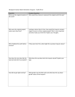 Aboriginal Creation Myths Worksheet