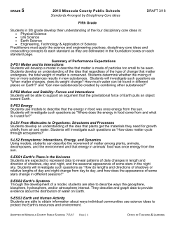Standards Arranged by Disciplinary Core Ideas