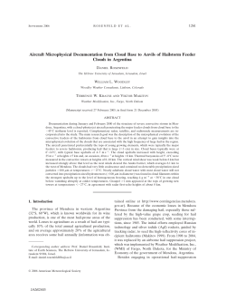 Aircraft Microphysical Documentation from Cloud Base to Anvils of