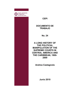 CEPI DOCUMENTO DE TRABAJO No. 24 A LONG HISTORY