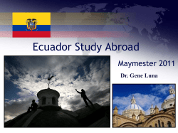 Ecuador Study Abroad