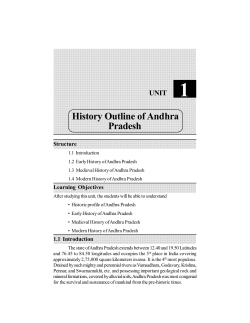 History Outline of Andhra Pradesh
