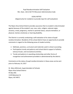 Pupil Nondiscrimination Self Evaluation