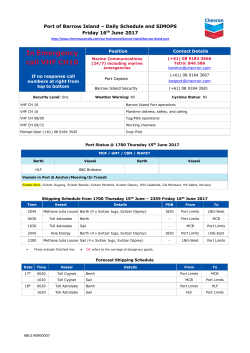 In Emergency call VHF CH10
