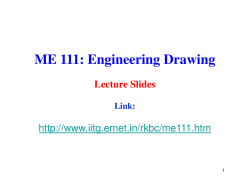 ME 111: Engineering Drawing