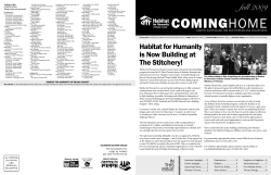 Fall 2009 - Habitat For Humanity of Bucks County