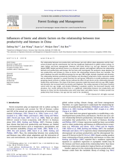 Influences of biotic and abiotic factors on the relationship between