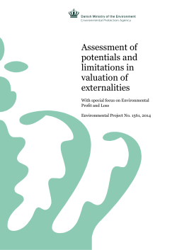 Assessment of potentials and limitations in valuation of externalities